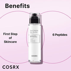 COSRX 6X Peptide Collagen Booster Toner Serum, Niacinamide & Hyaluronic Acid Facial Essence for All Skin Types, Korean Skin Care, Paraben Free, 150mL/5.07 Fl.Oz