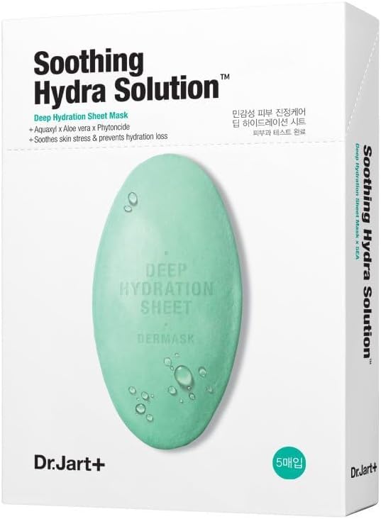 Dr. Jart+ Soothing Hydra Solution Sheet Mask, 5 Count (Pack of 1)