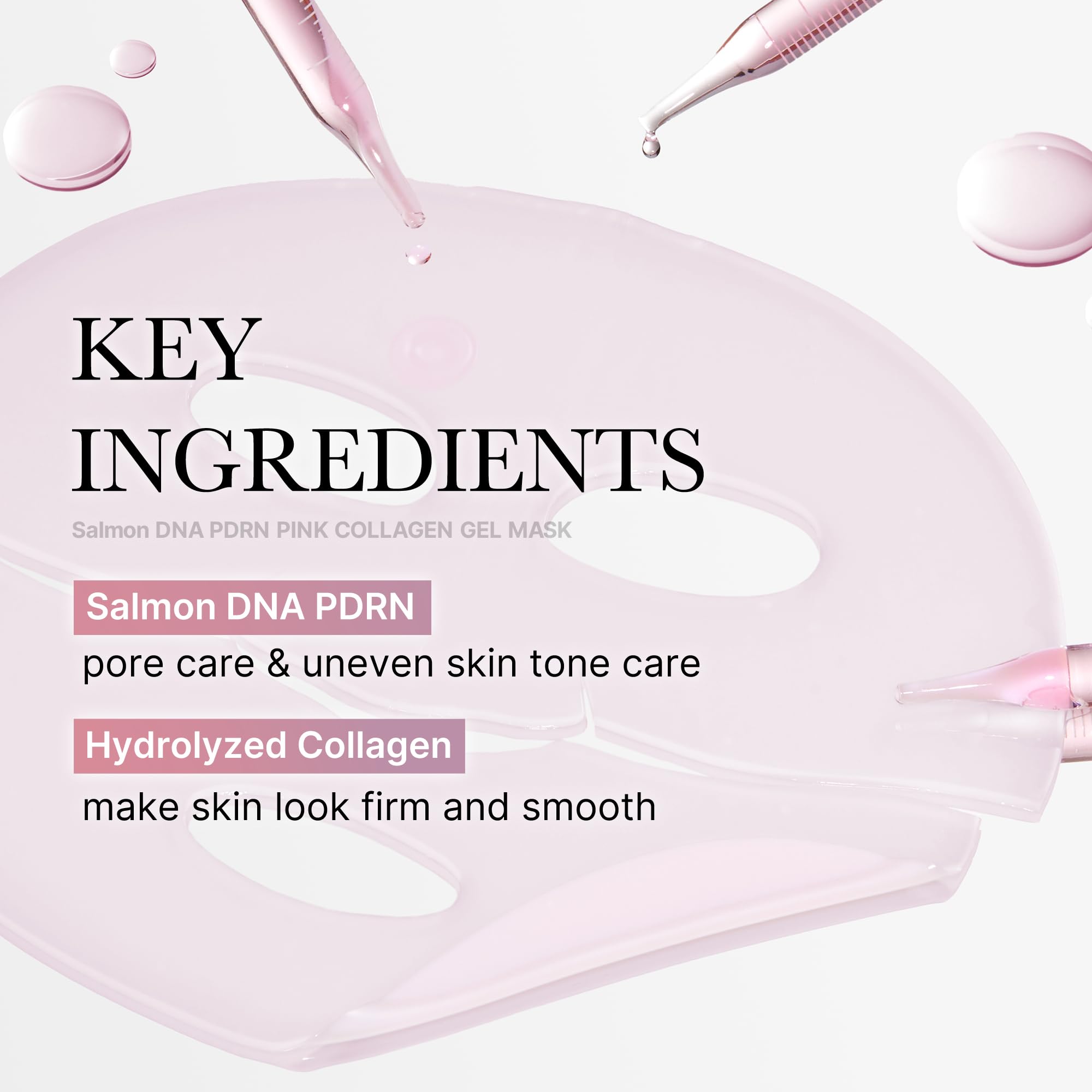 medicube Salmon DNA PDRN pink collagen jelly gel mask, 28g, 4ea
