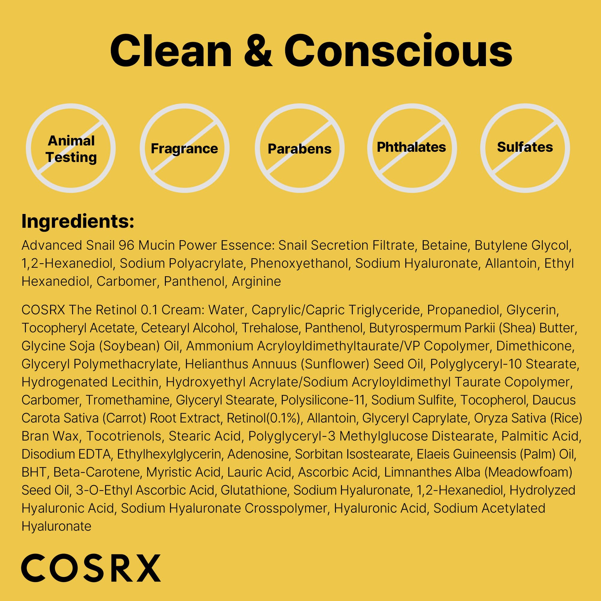 COSRX Snail Mucin 96% Power Repairing Essence 3.38 fl.oz 100ml